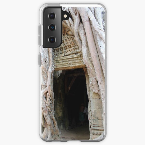 Banyan Doorway in Angkor Samsung Galaxy Soft Case