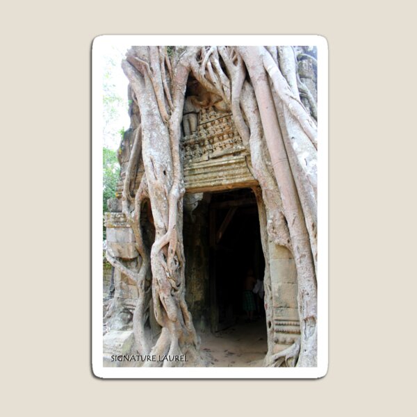 Banyan Doorway in Angkor Magnet