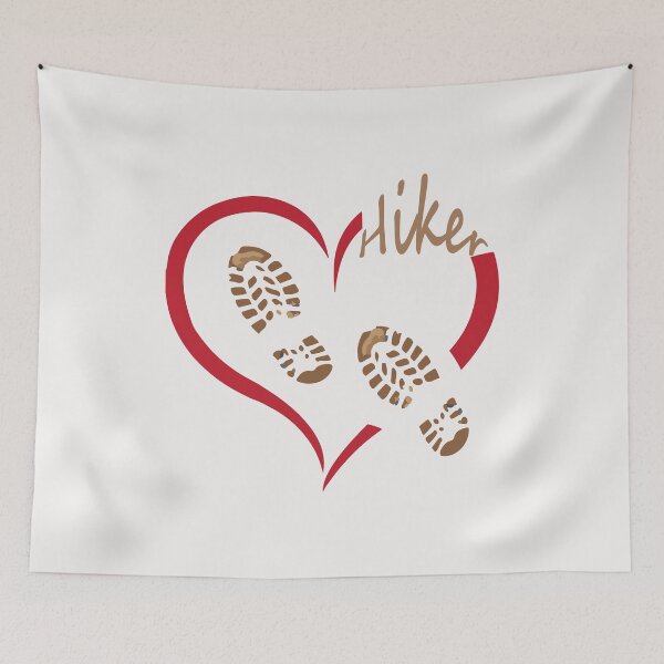 Item preview, Love hiker heart designed and sold by JAZTshirt.