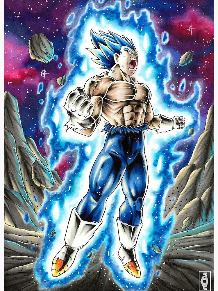 Vegeta Blue Evolution Art Board Print by Abyllion-art