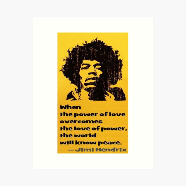 Item preview, Jimi - Power of Love designed and sold by ArtWithHearts11.
