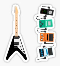 Flying V Sticker - Shred-ready Black Sticker