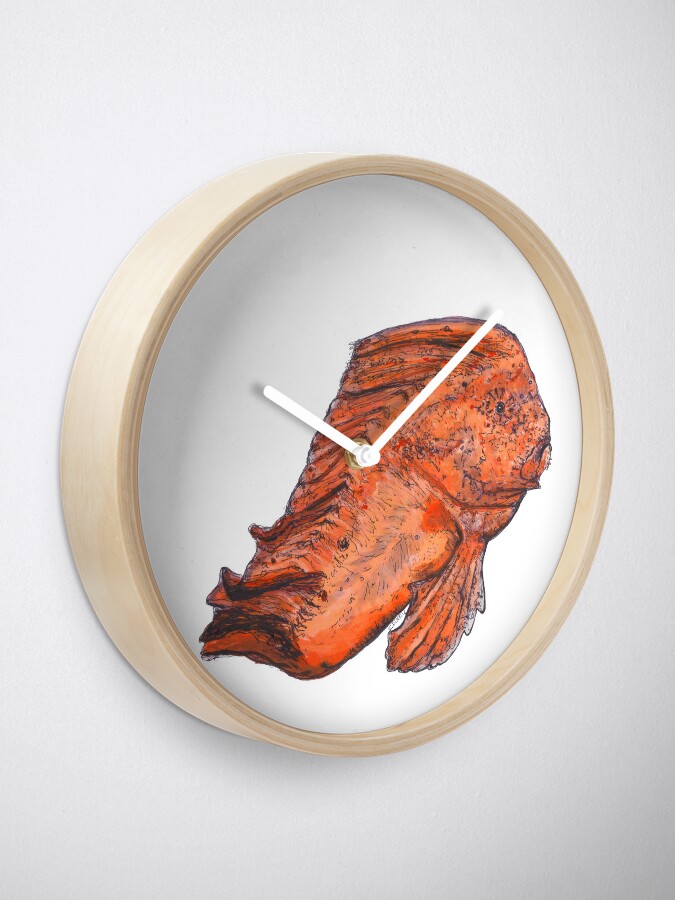 Alternate view of Donald the Red Indian Fish Clock