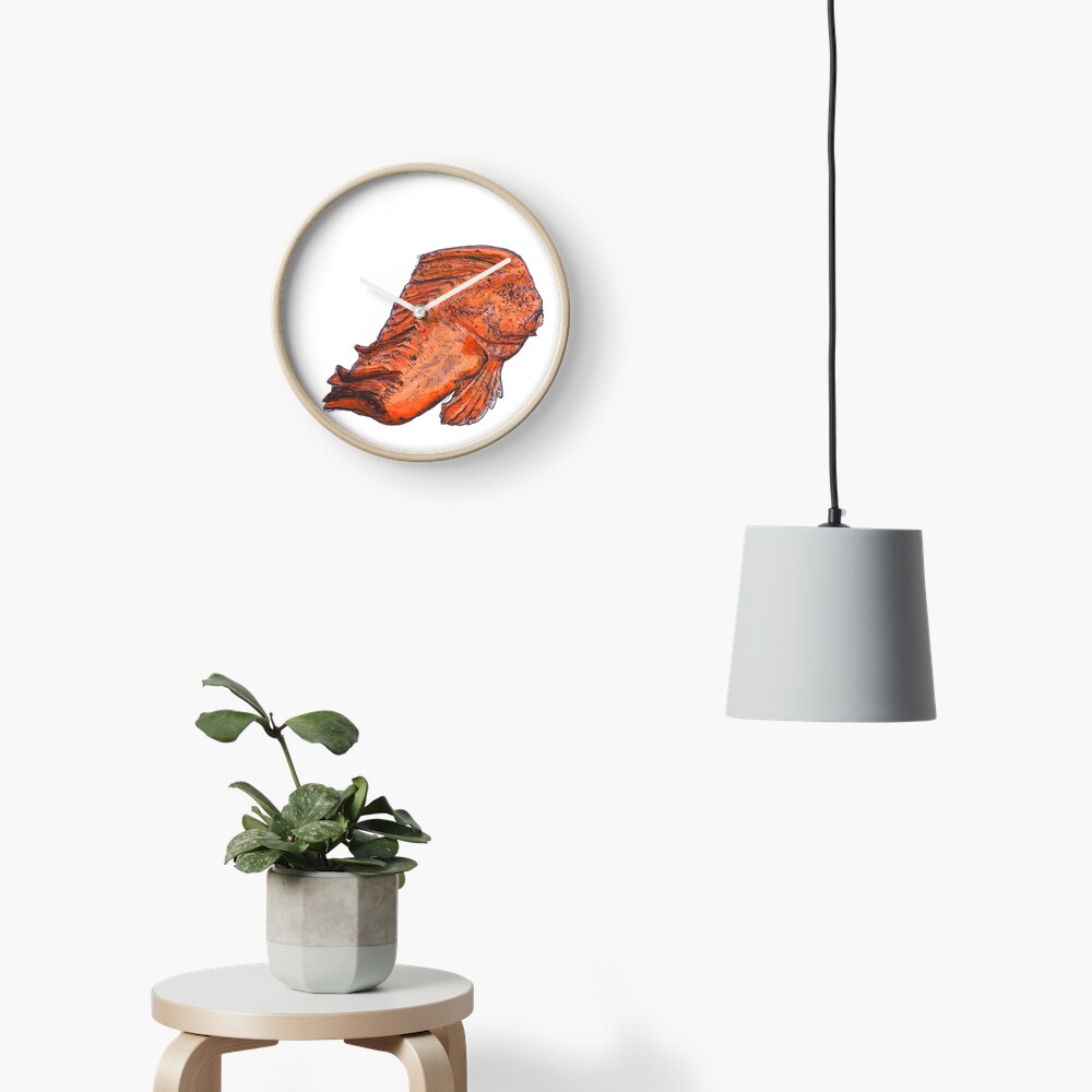 Donald the Red Indian Fish Clock