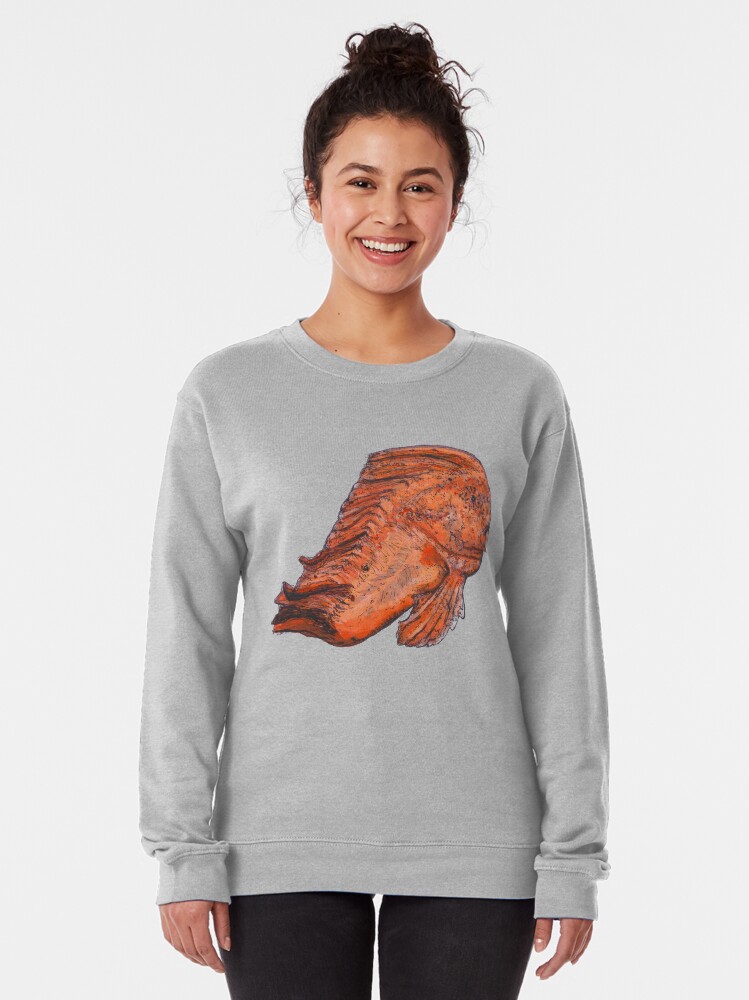 Alternate view of Donald the Red Indian Fish Pullover Sweatshirt