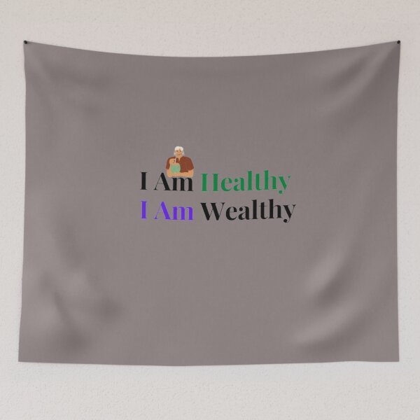 Item preview, I Am Healthy I Am Wealthy designed and sold by jlicero.
