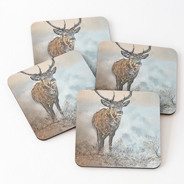 Item preview, Red deer on frosty morning designed and sold by JeremyBlob3.