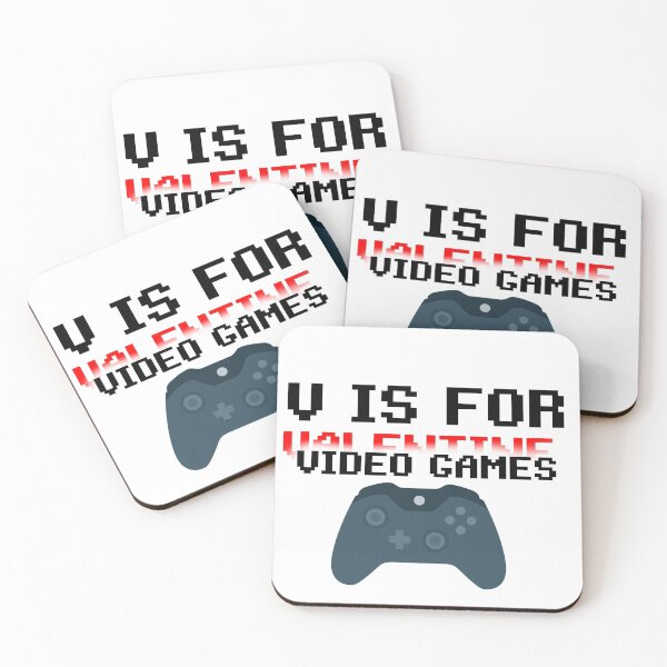 Item preview, Pixel V is For video games, Pixel v is for valentine video games designed and sold by moudri.