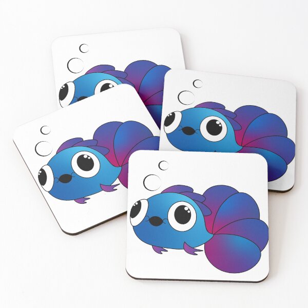 Item preview, Cute and Derpy Betta Fish designed and sold by ACreativeFish.