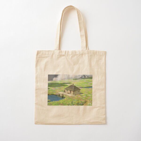 Howls Cottagecore Scene Cotton Tote Bag