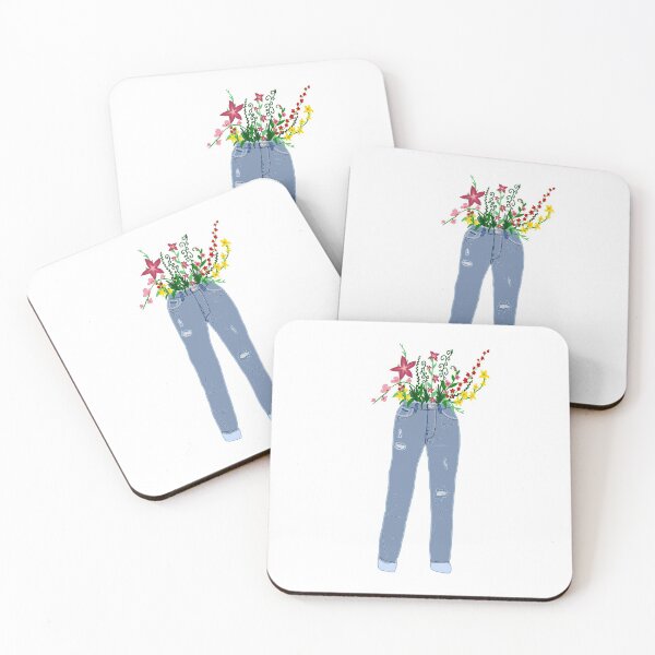 Aperçu de l'œuvre Jean mom à fleurs créée et vendue par blejsart.