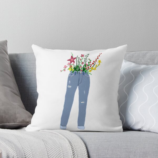 Item preview, Mom Jeans with flowers designed and sold by blejsart.
