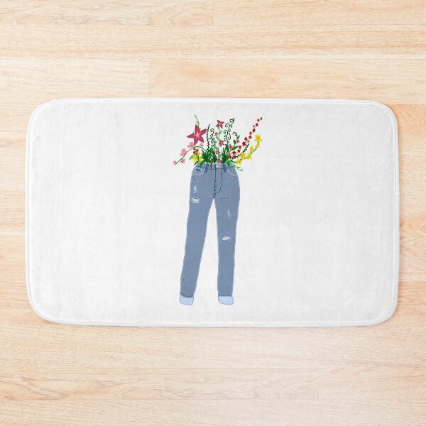 Item preview, Mom Jeans with flowers designed and sold by blejsart.