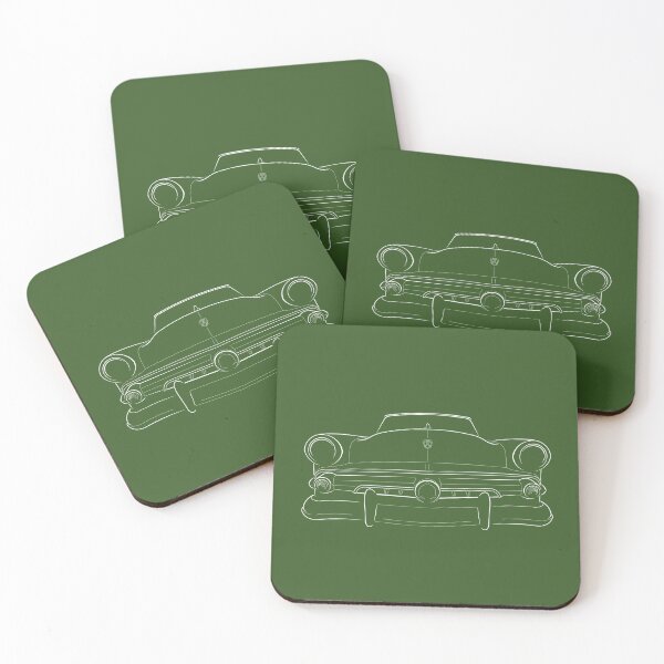 Item preview, 1954 Ford Crestline - front stencil, white designed and sold by mal-photography.