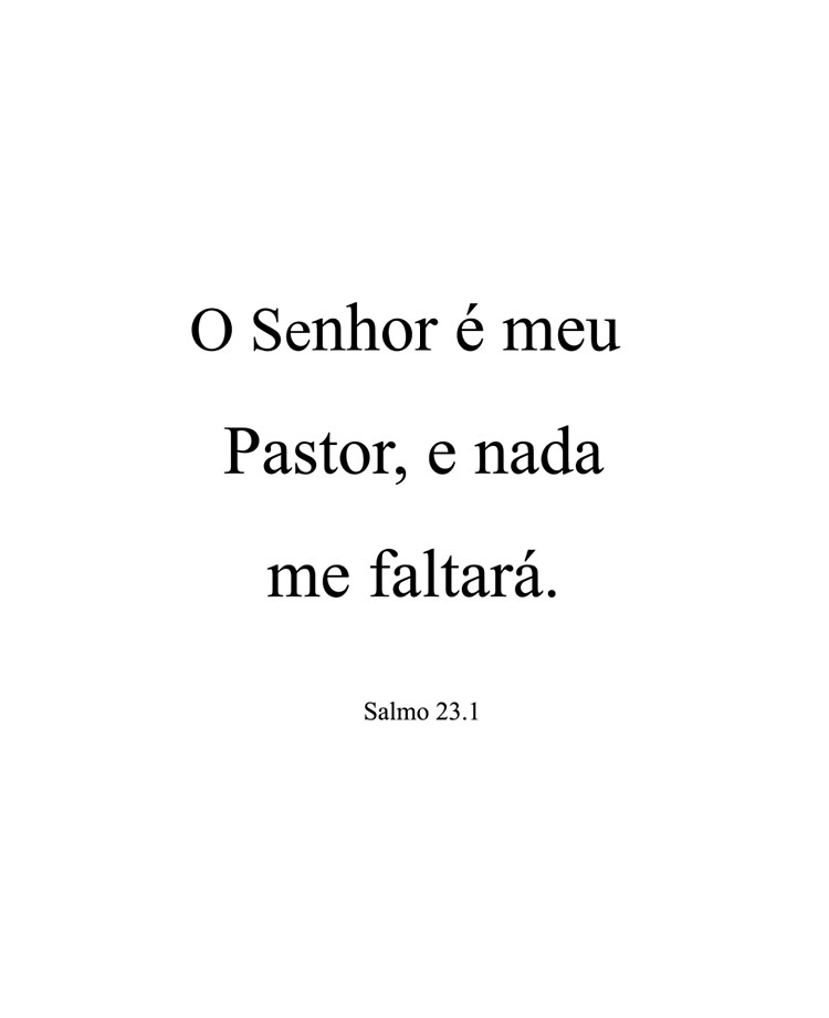 Salmo 23: O Senhor é Meu Pastor 