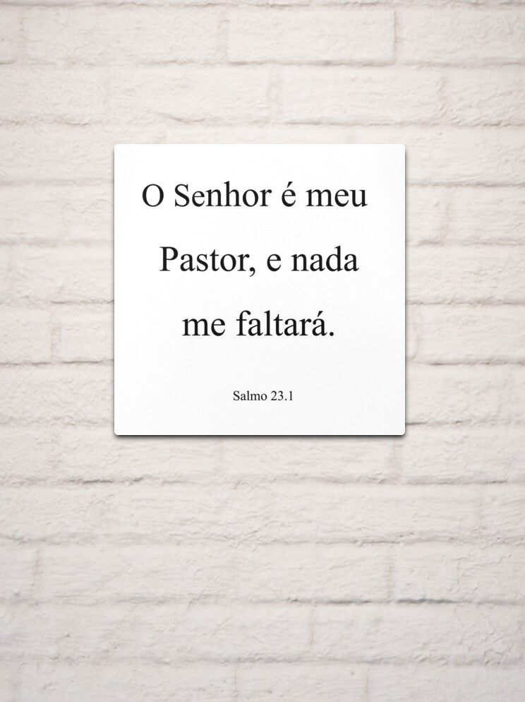 Salmo 23 - O Senhor é o meu Pastor, e nada me faltará Throw Pillow for  Sale by PraalStore