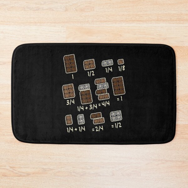 Item preview, Chocolate Quick Maths Fractions Math Teacher designed and sold by leeannoon.