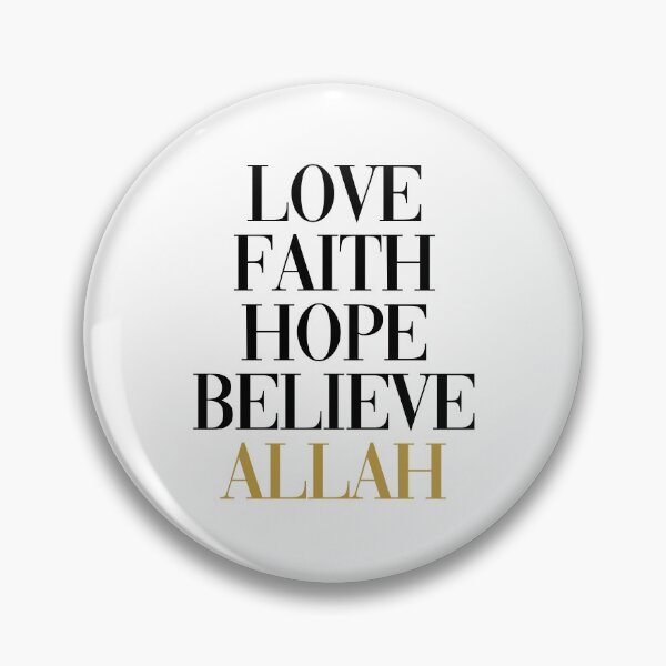 Item preview, Love, Faith, Hope, Believe Allah designed and sold by moslem-pride.