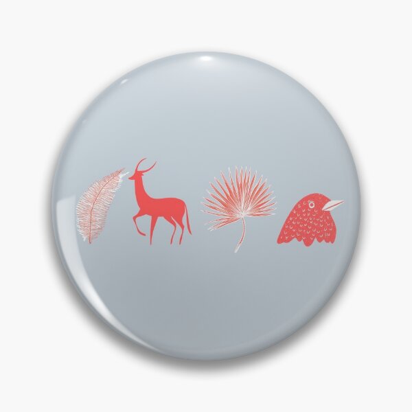 Item preview, Orange Deer, Birds and Plants designed and sold by ihanatiimi.