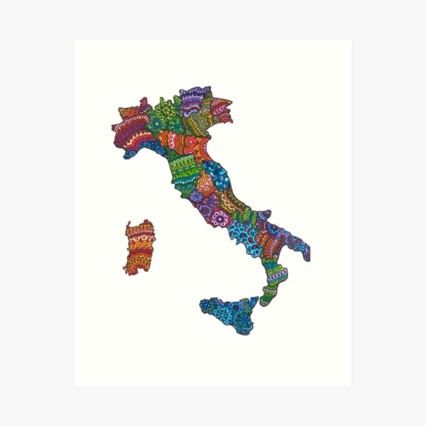Item preview, Wine Regions of Italy designed and sold by wine-doodles.