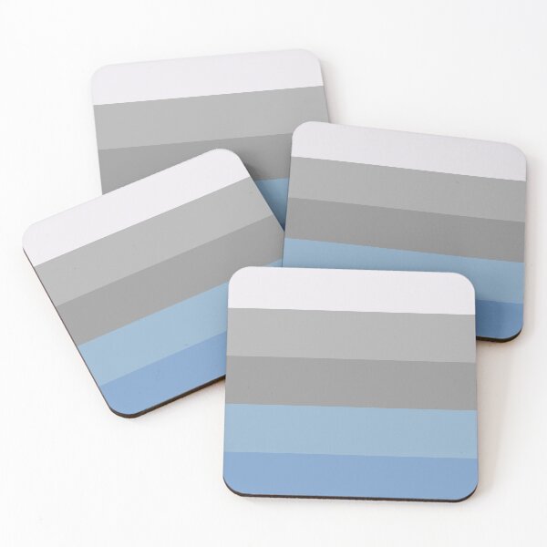 Item preview, Stripe Pastel Blue and Gray Pattern  designed and sold by JienChan26.