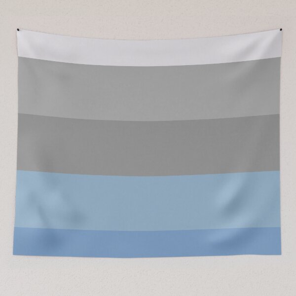 Item preview, Stripe Pastel Blue and Gray Pattern  designed and sold by JienChan26.