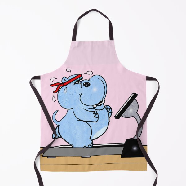Item preview, a fat hippo on a treadmill designed and sold by Shirley cute art .
