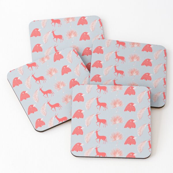 Item preview, Orange Deer, Birds and Plants designed and sold by ihanatiimi.
