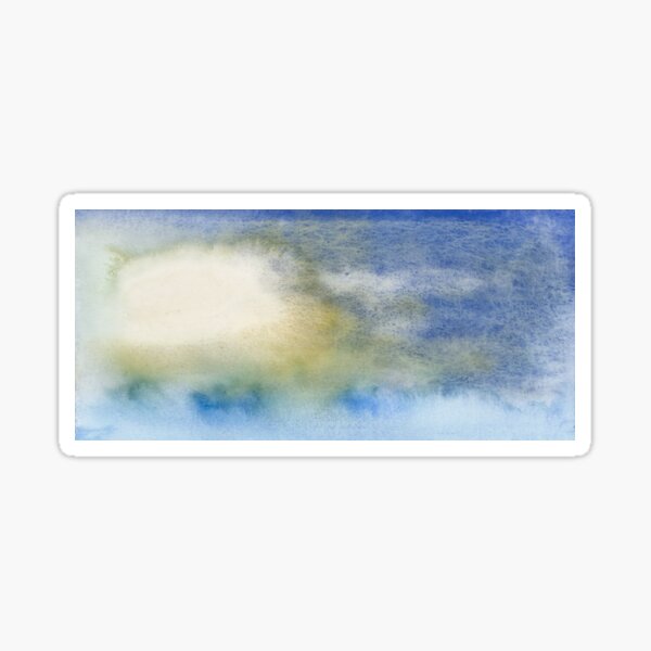 Quiet Winter Abstract Watercolor Sticker