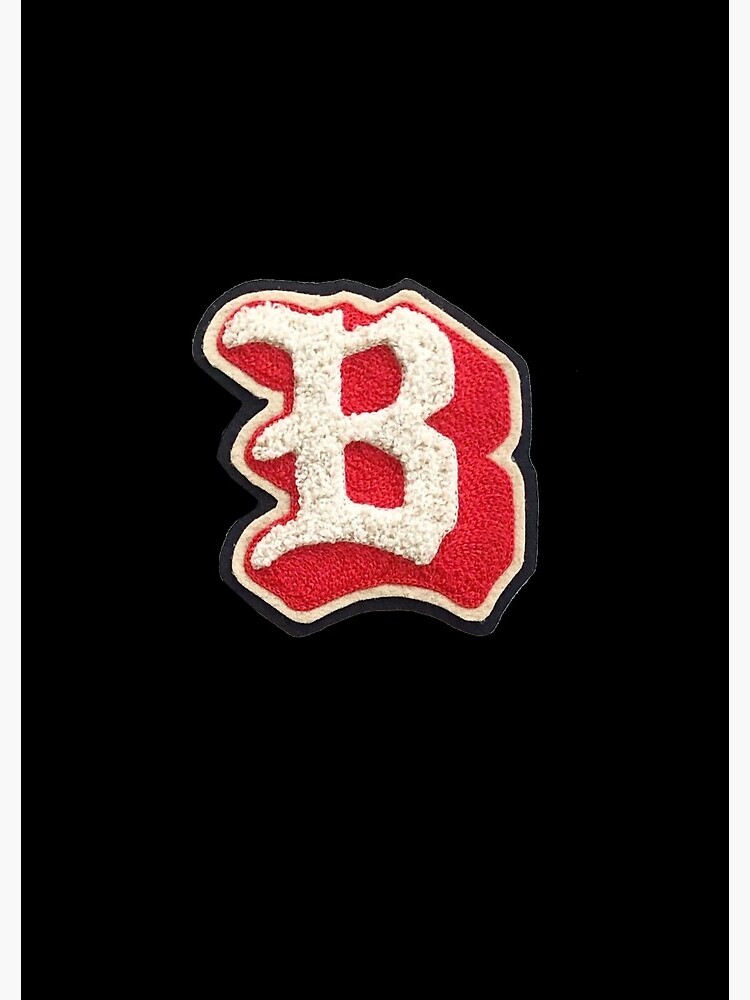 "The Letter B Letterman B Monogram Gold Glitter RED Preppy Varsity ...