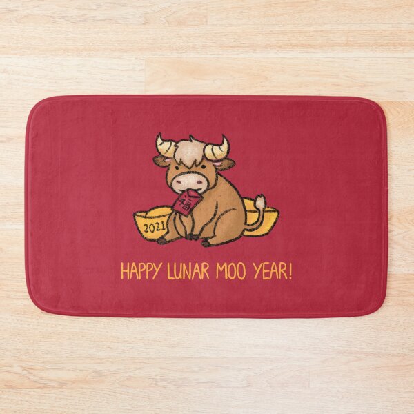 Item preview, Happy Lunar Moo Year! designed and sold by drawforpun.