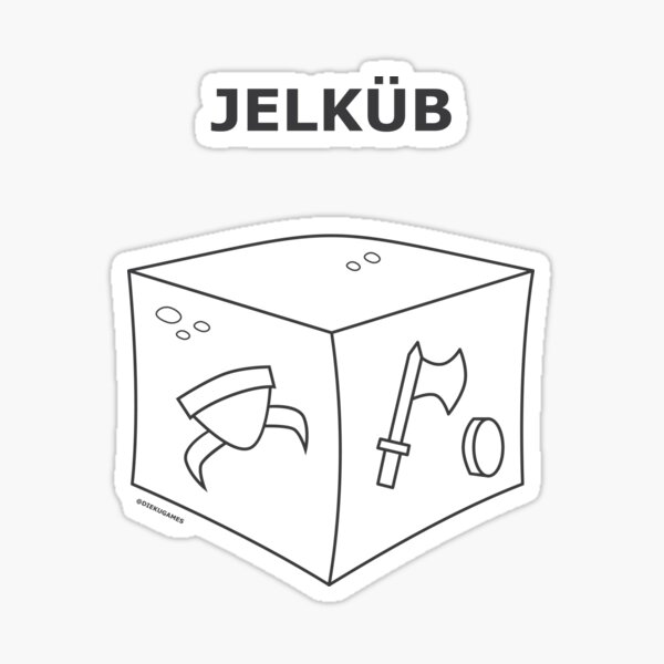 Dungeons and Dragons Gelatinous Cube from IKEA Sticker
