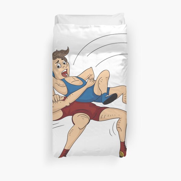 Greco Roman Wrestling Duvet Cover