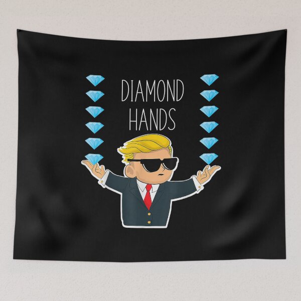 Item preview, diamond hands - WallStreetBets WSB Logo Wall Street Bets Stock Market designed and sold by birdmorrison.