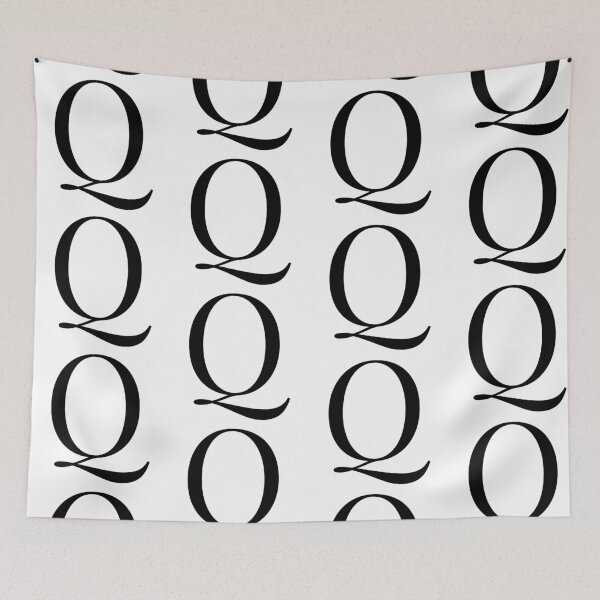 Item preview, Letter Q in a Classic Font designed and sold by Kaitlyn Hart.