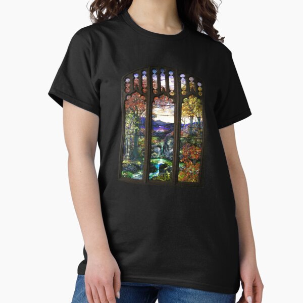 Item preview, Tiffany Autumn Stained Glass Window designed and sold by LaRanchera.