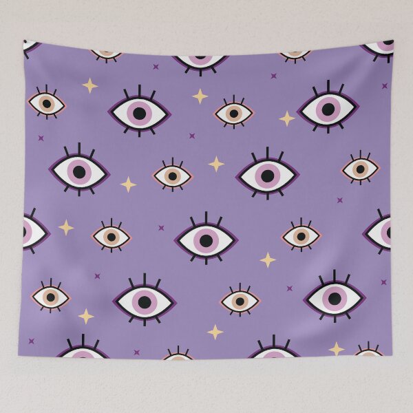 Item preview, Evil Eye Pattern, Purple and Yellow Eyes designed and sold by jfieldsierra.