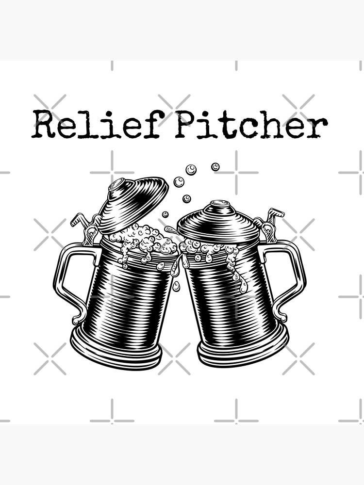 "Relief Pitcher" Poster by diginomdesigns Redbubble