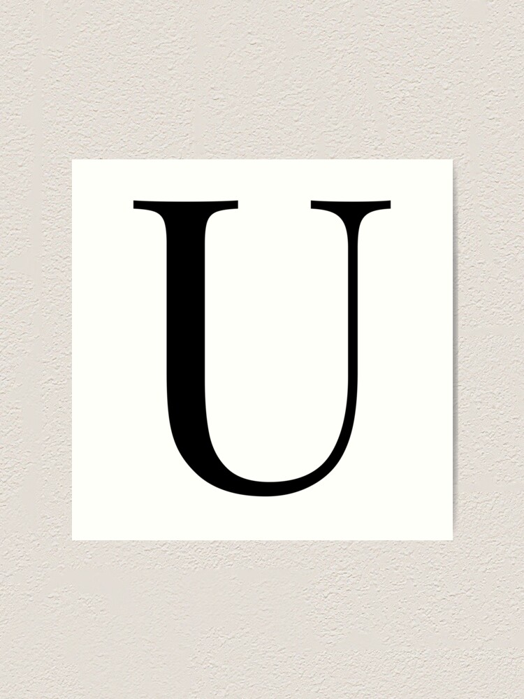 Letter U in a Classic Font