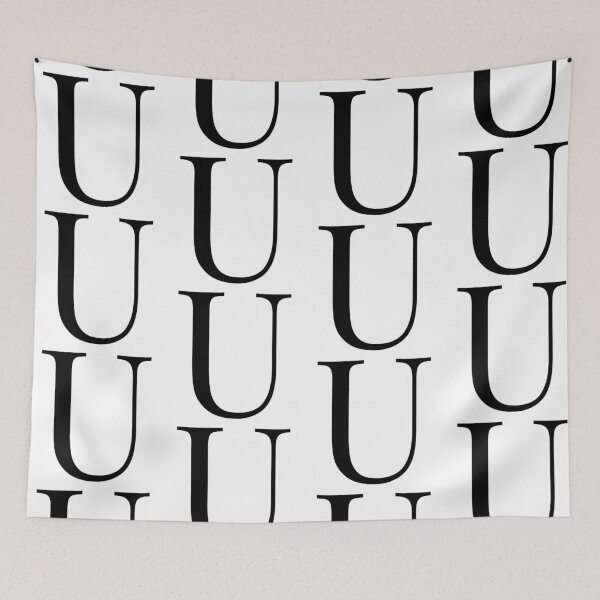 Item preview, Letter U in a Classic Font designed and sold by Kaitlyn Hart.