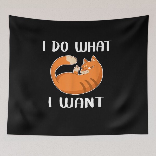 Item preview, Cat I Do What I Want Funny Cats Cat Lover Gifts designed and sold by charissamo77.
