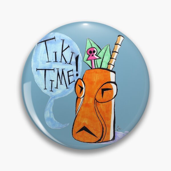 Item preview, Tiki Time Tiki Drink in a Tiki Mug designed and sold by midwesttiki.