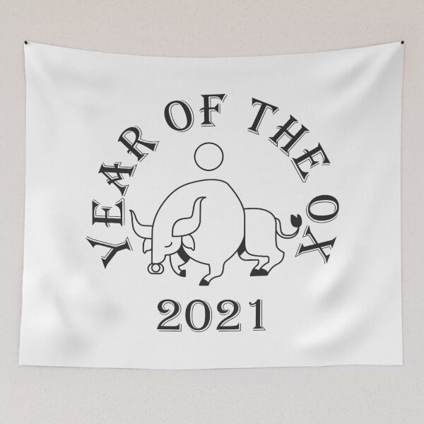 Item preview, Year Of The Ox 2021 black designed and sold by DarkHumorstore.