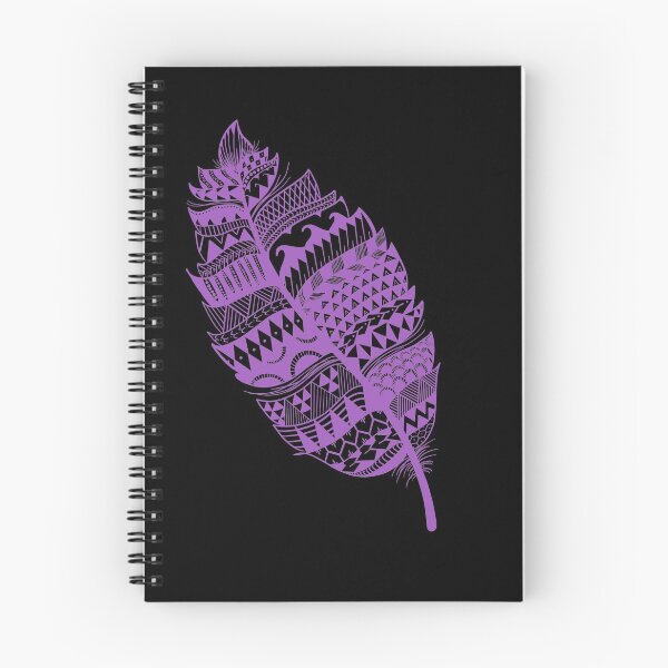 Item preview, Tribal Feather (Purple on Black) by The Tribal Korner designed and sold by TribalKorner.