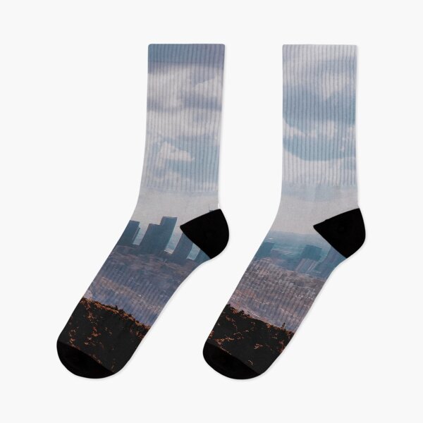 Item preview, Los Angeles city with blue cloudy sky at Los Angeles, California, USA designed and sold by Mrvell.