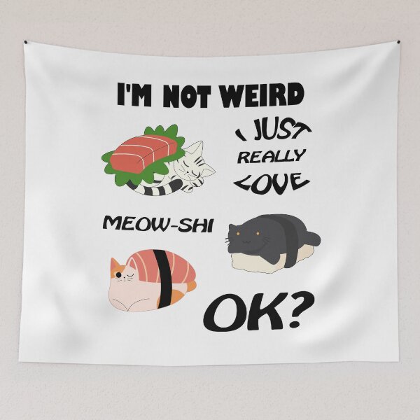 Item preview, Meowshi for those who love sushi and cats! designed and sold by StormyMuse.