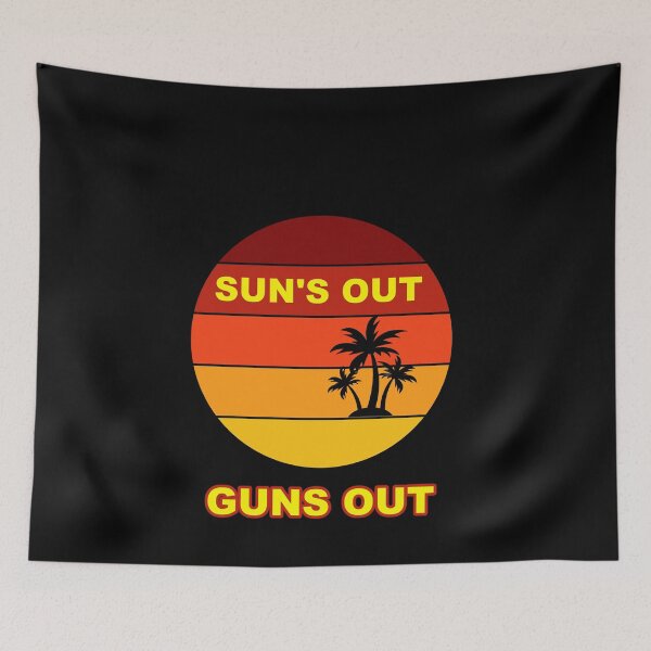 Item preview, Sun's Out Guns Out Funny Summer Bodybuilding designed and sold by Spaceshipsells.