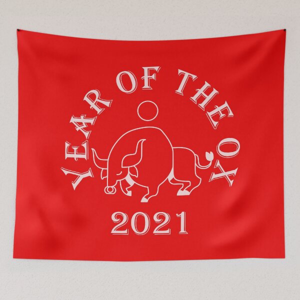 Item preview, Year Of The Ox 2021 white designed and sold by DarkHumorstore.
