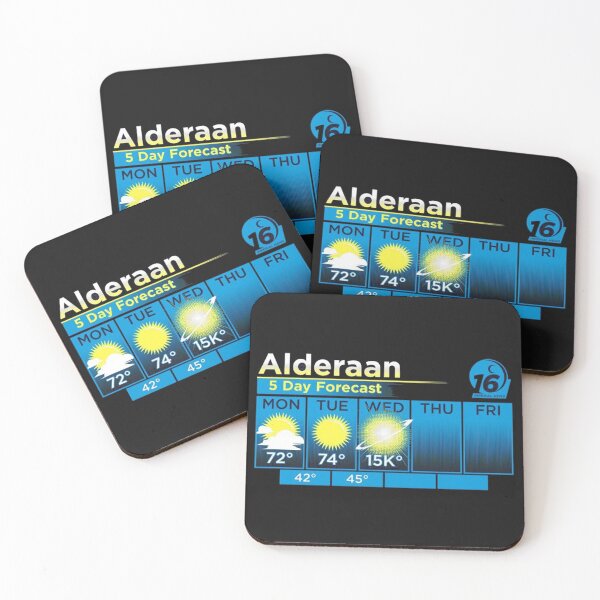 Item preview, ALDERAAN 5 DAY FORECAST designed and sold by SvenNacht.