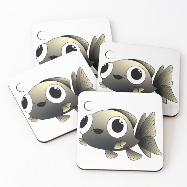 Item preview, Cute and Derpy Black Moor Goldfish designed and sold by ACreativeFish.